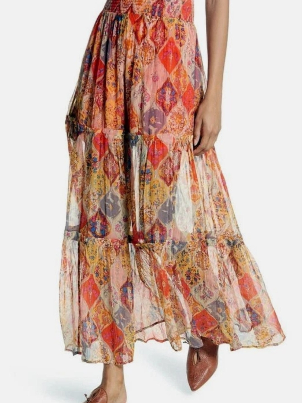 Free People Great Escape Maxi Skirt | Patchwork | Size S-M